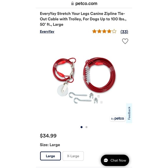 NewInBox "Stretch Your Legs" Dog Tie Out Trolley with Cable - Picture 4 of 4